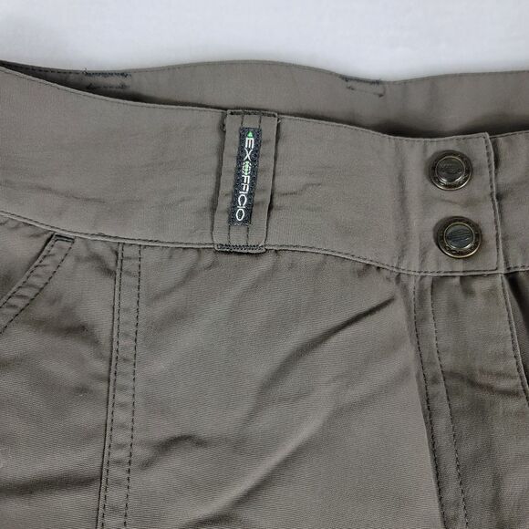 ExOfficio Insect Shield technology Olive Green Women's Cargo Pants Size 10 - Picture 4 of 8